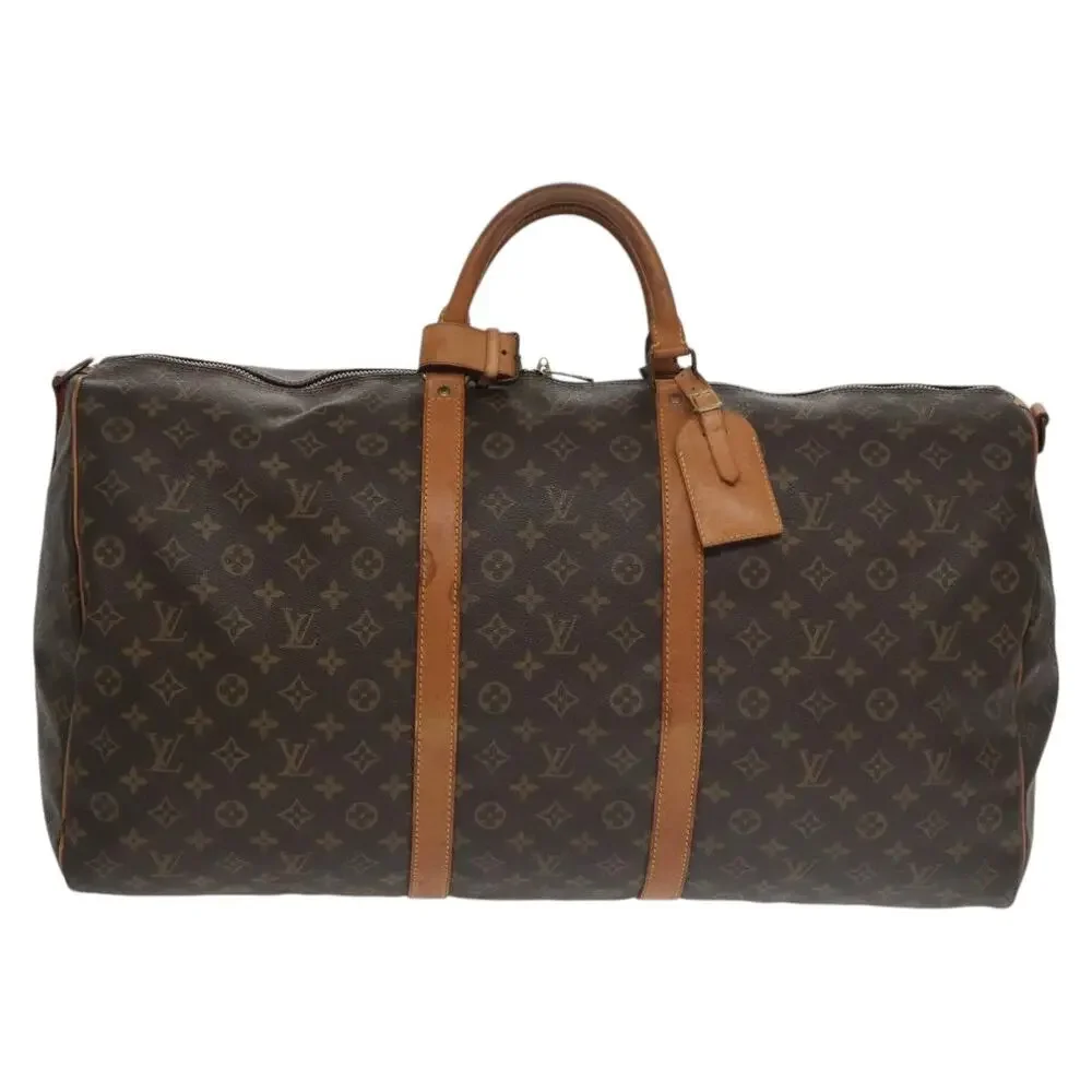 LOUIS VUITTON Monogram Keepall Bandouliere 60 Boston Bag M41412